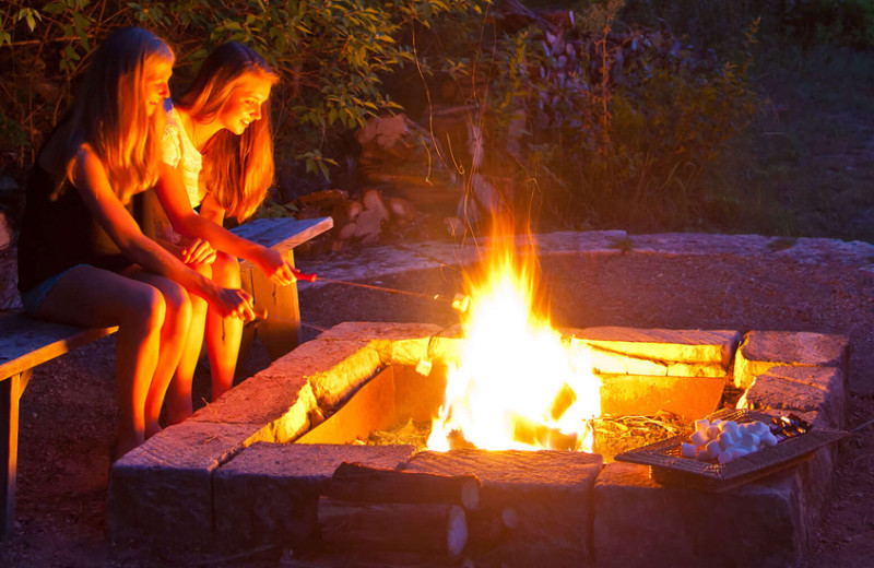 Bonfire at The Retreat at Balcones Springs.