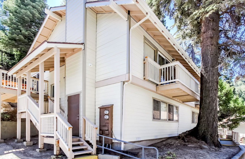 Chalet exterior at Lake Arrowhead Chalets.