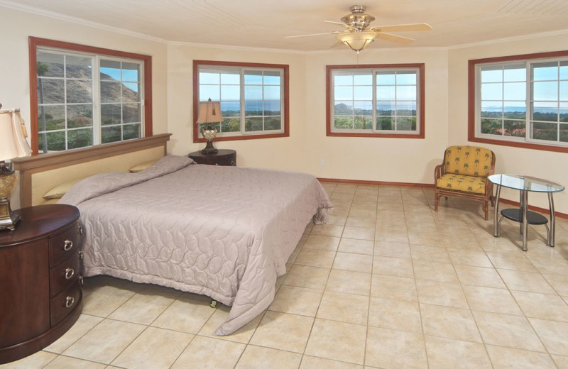 Rental bedroom at Hawaiian Vacation Rentals.