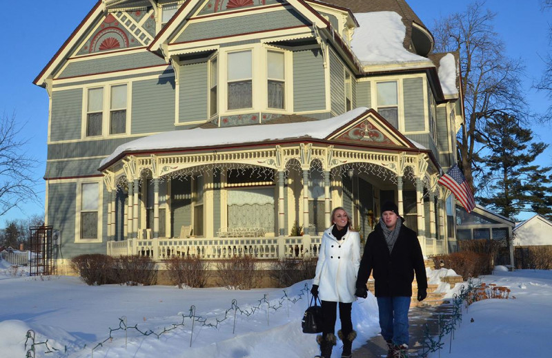 Winter time at Aurora Staples Inn.