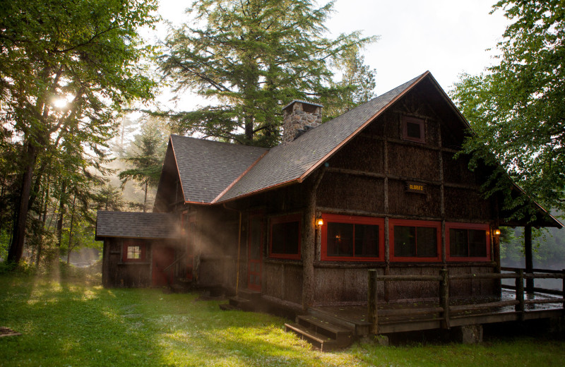 Exterior at Great Camp Sagamore.