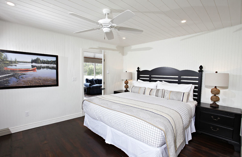 Chalet bedroom at Killarney Mountain Lodge.