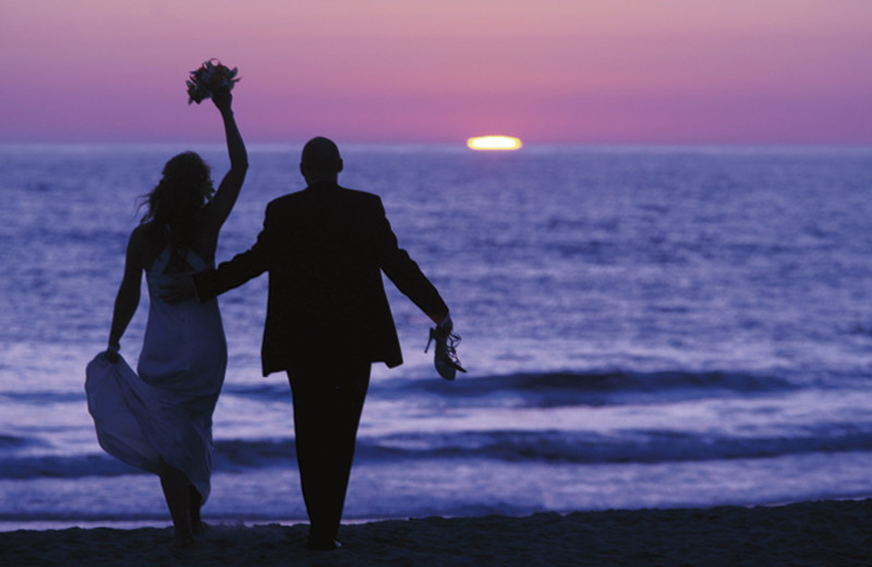 Wedding couple at The Ritz-Carlton, Laguna Niguel.