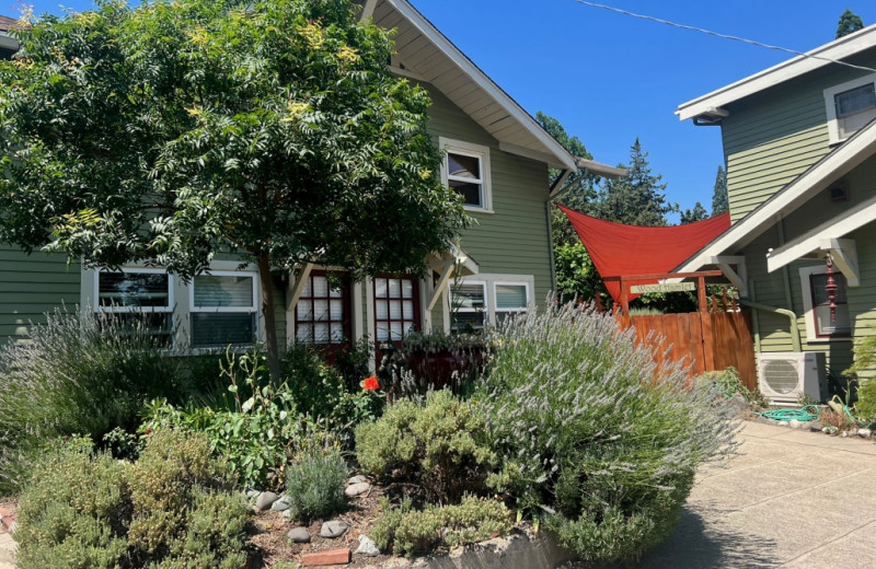 Exterior view of Wood Hamlet AirBnB.
