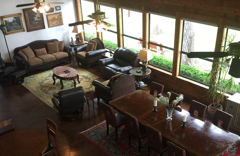 Cottage living room at Rio Vista Resort.