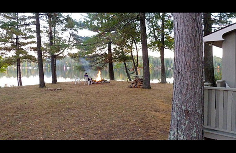 Cabin exterior at Northernaire Resort.