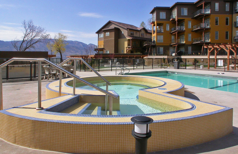 Outdoor pool at realTopia Vacation Rentals.