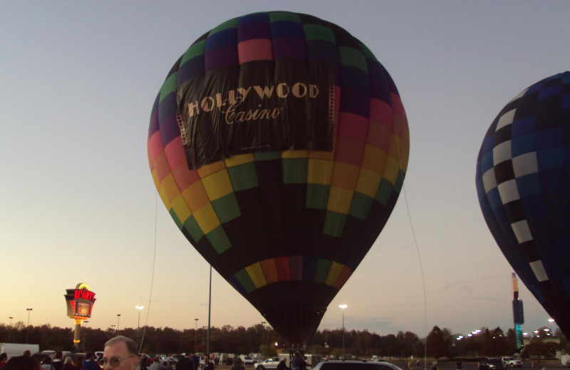 Hot air balloons at Hollywood Casino Tunica.