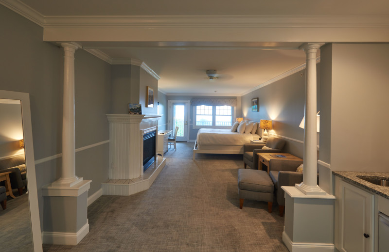 Guest room at The Inn at Ocean's Edge.