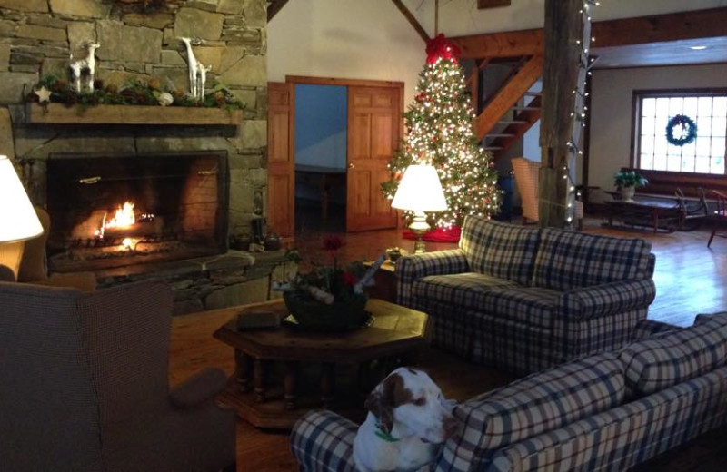 Lobby view at The Inn at Willow Pond.