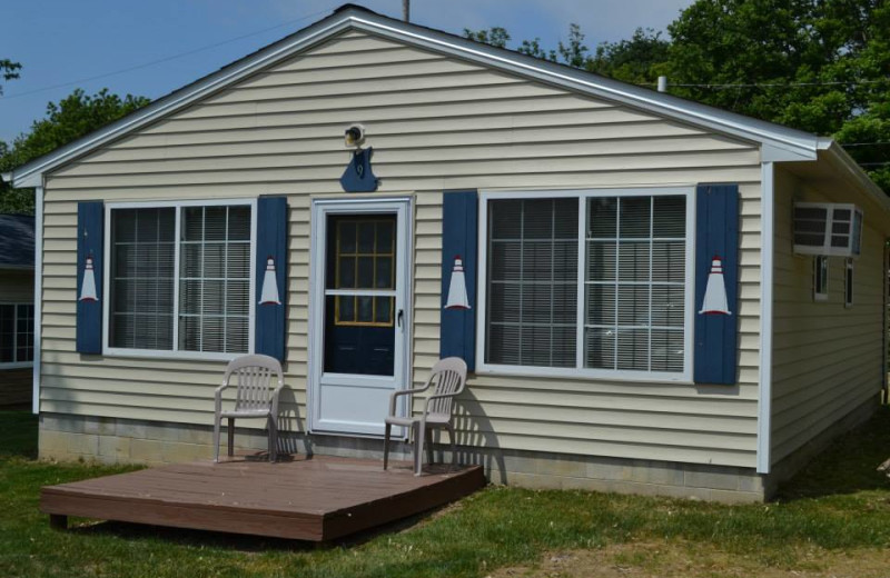 Cabin exterior at South Beach Resort.