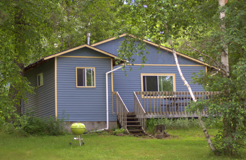 Cabin exterior at Shady Hollow Resort and Campground.