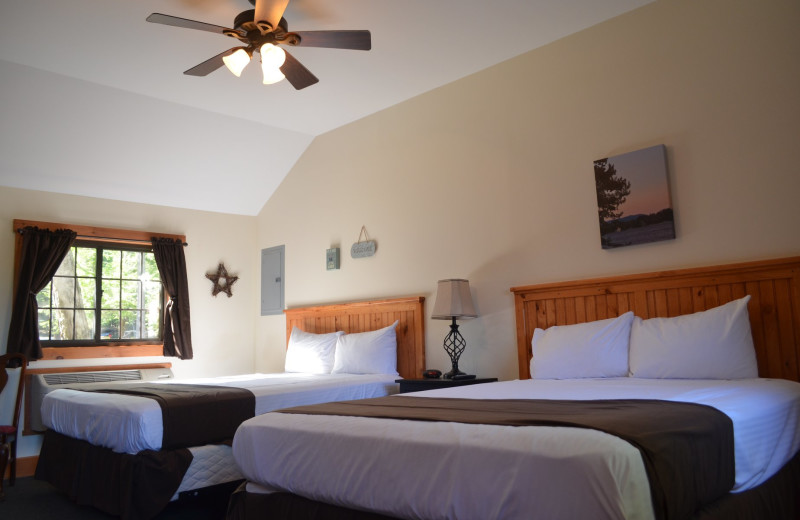 Guest room at Blue Water Manor.