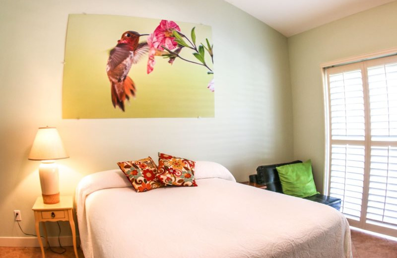 Rental bedroom at Country Club and Resort Rentals.