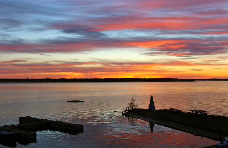 Sunset at Black Rock Resort.