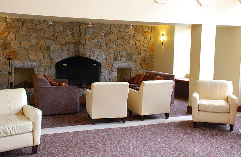 Lobby at The Golden Eagle Lodge.