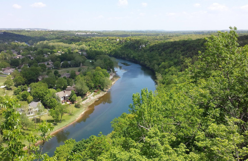 Aerial view of Golden Arrow Resort.