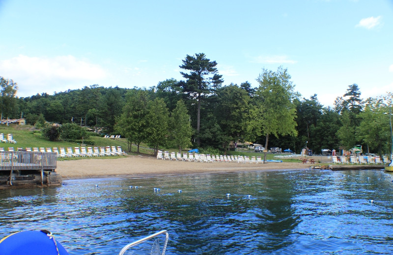 Lake shore at Capri Village Resort. 