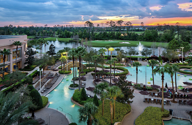 Outdoor pool at Hilton Orlando Bonnet Creek.