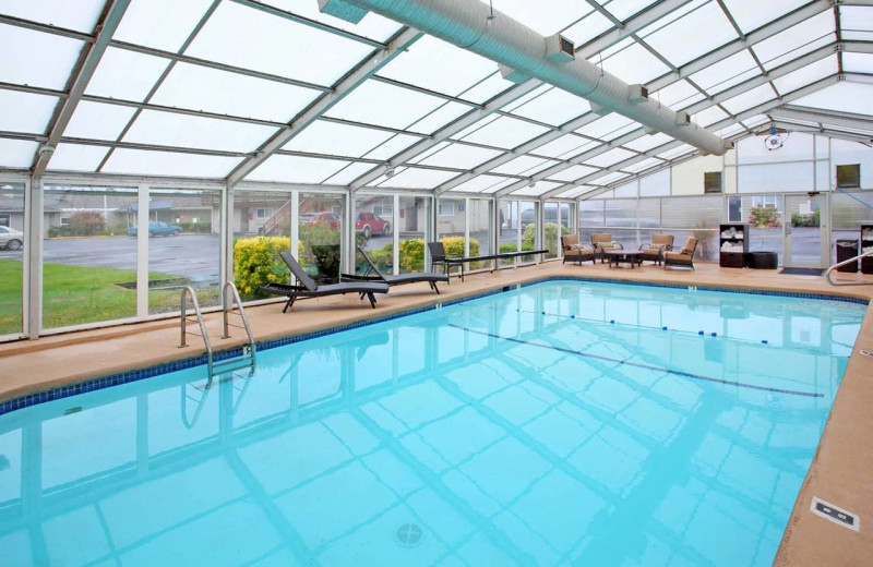 Indoor pool at Surfrider Resort.