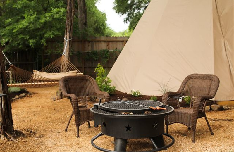 Patio at Reservation on the Guadalupe.