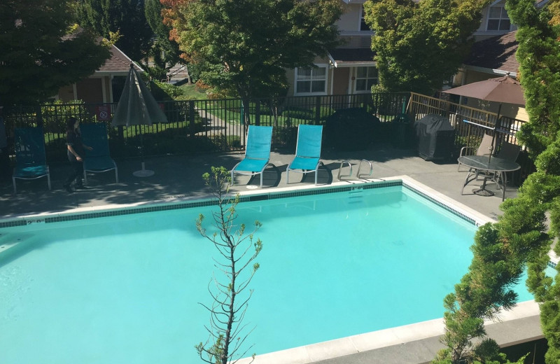Outdoor pool at TownePlace Suites Seattle North/Mukilteo.