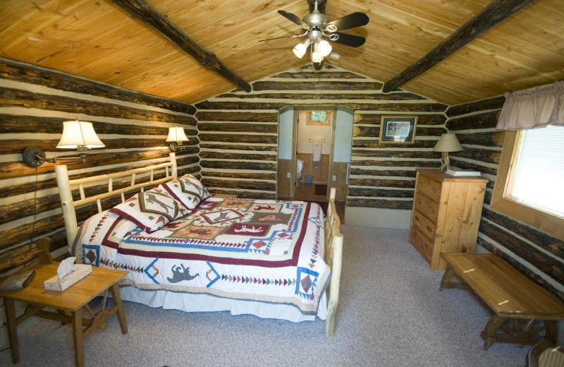 Guest room at Blacktail Ranch.