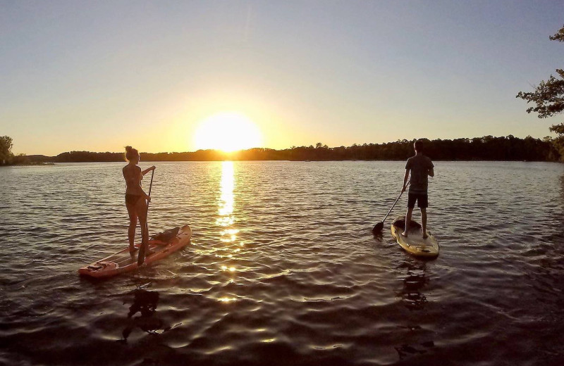 Paddle board at Kavanaugh's Sylvan Lake Resort.