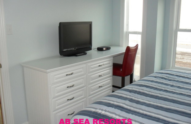 Rental bedroom at A B Sea Resorts.