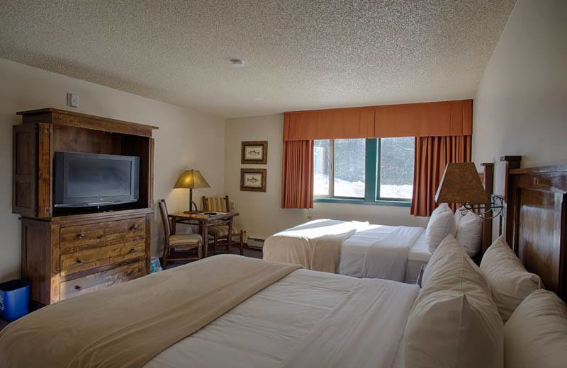 Guest bedroom at Grand Targhee Resort.