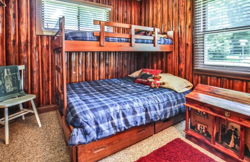 Rental bedroom at Hiller Vacation Homes.