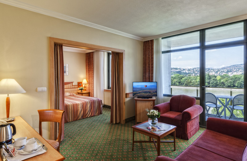 Guest room at Danubius Thermal Hotel Helia.