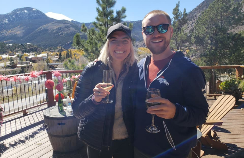 Couple at The North Face Lodge.