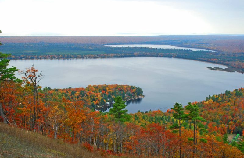 Lake view at Inn on Lac Labelle.
