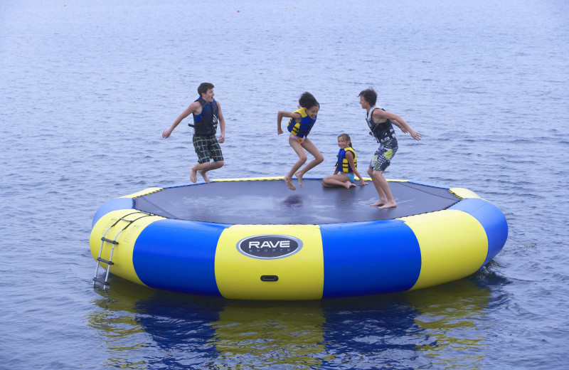Water activities at Sandy Pines Resort.