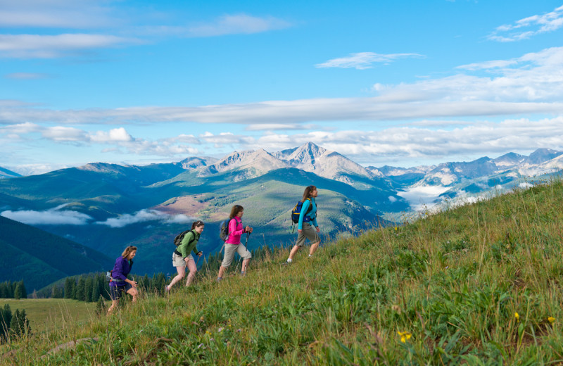 Hiking at Vail Mountain Lodge & Spa.