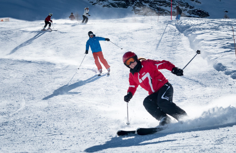 Skiing at Black Wolf Lodging.