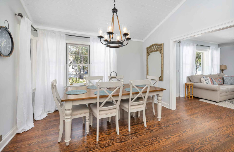 Dining room at Real Escapes Properties - Landfall Cottage.