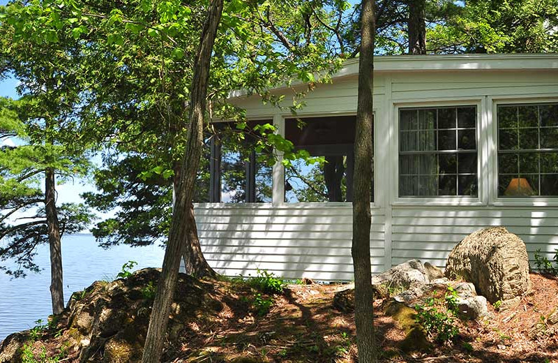 Cabin exterior at Tyler Place Family Resort.