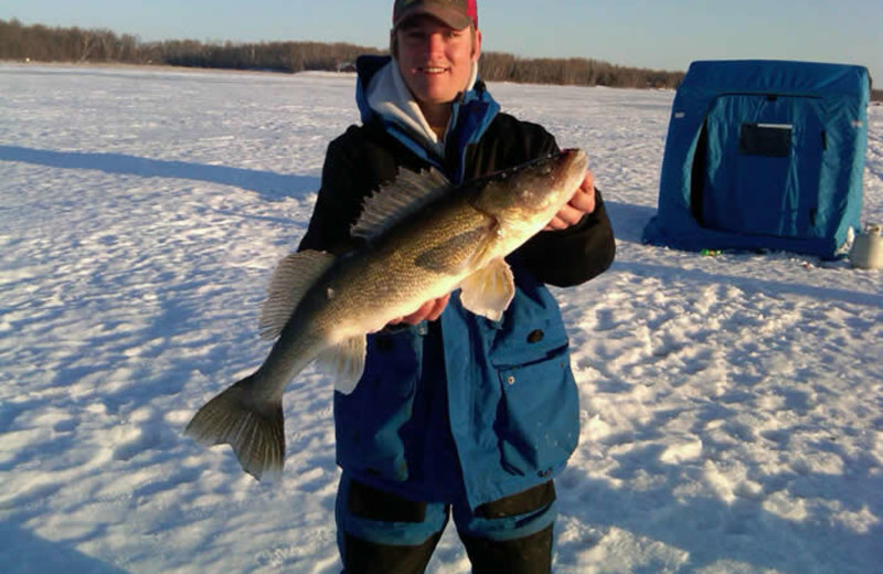 Ice fishing at Wigwam Resort.