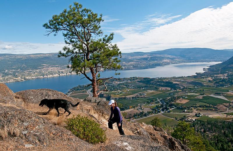 Hiking at Summerland Waterfront Resort.