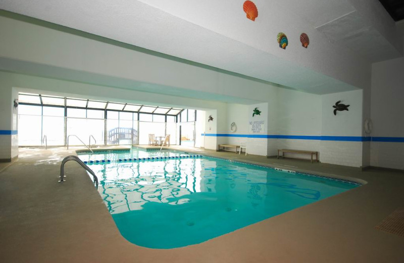 Indoor pool at Reef Hotel.