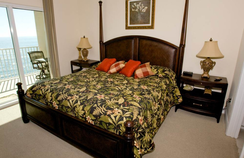 Rental bedroom at Gulf Shores Rentals.
