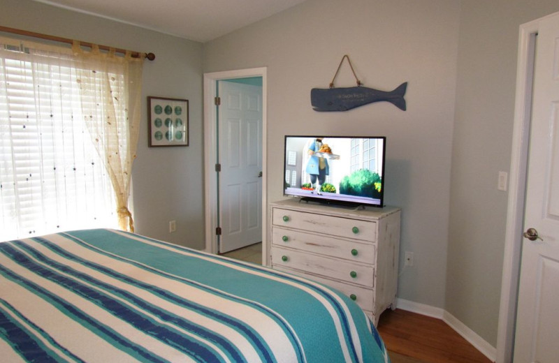 Rental bedroom at Long Key Vacation Rentals.