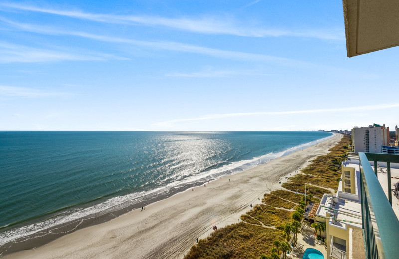 Rental beach view at Condo World.