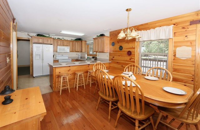 Rental kitchen at Smoky Mountain Resort Lodging and Conference Center.