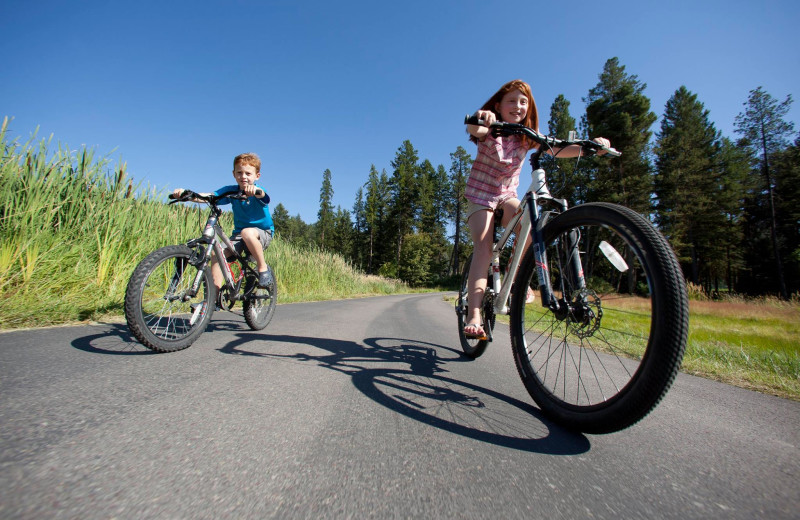 Biking at Averill's Flathead Lake Lodge.