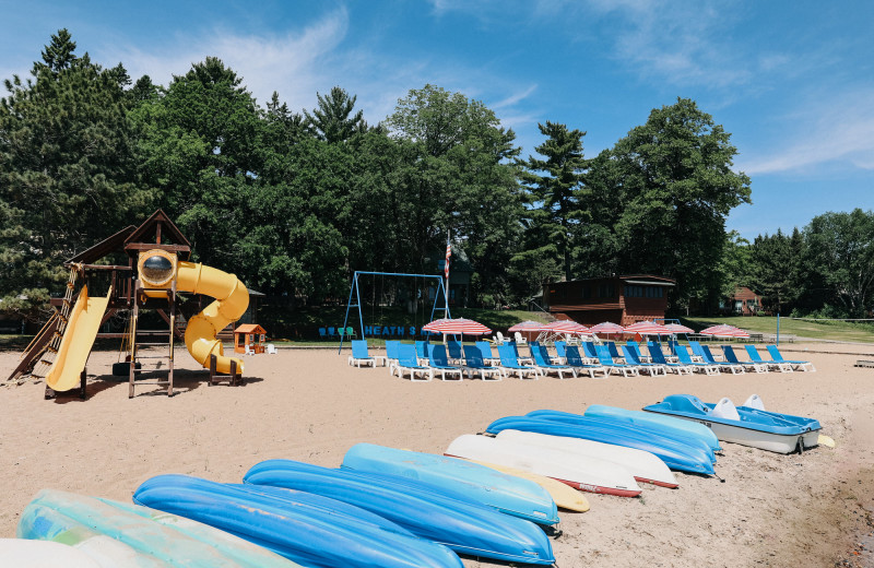 Beach at Heath's Resort.