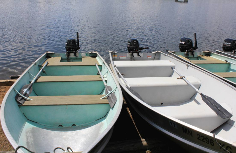 Boats at Golden Eagle Lodge.