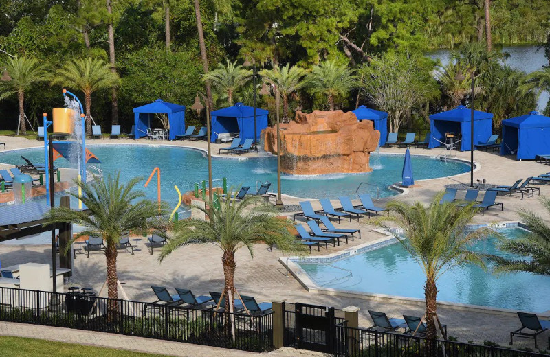 Outdoor pool at Wyndham Lake Buena Vista Resort.